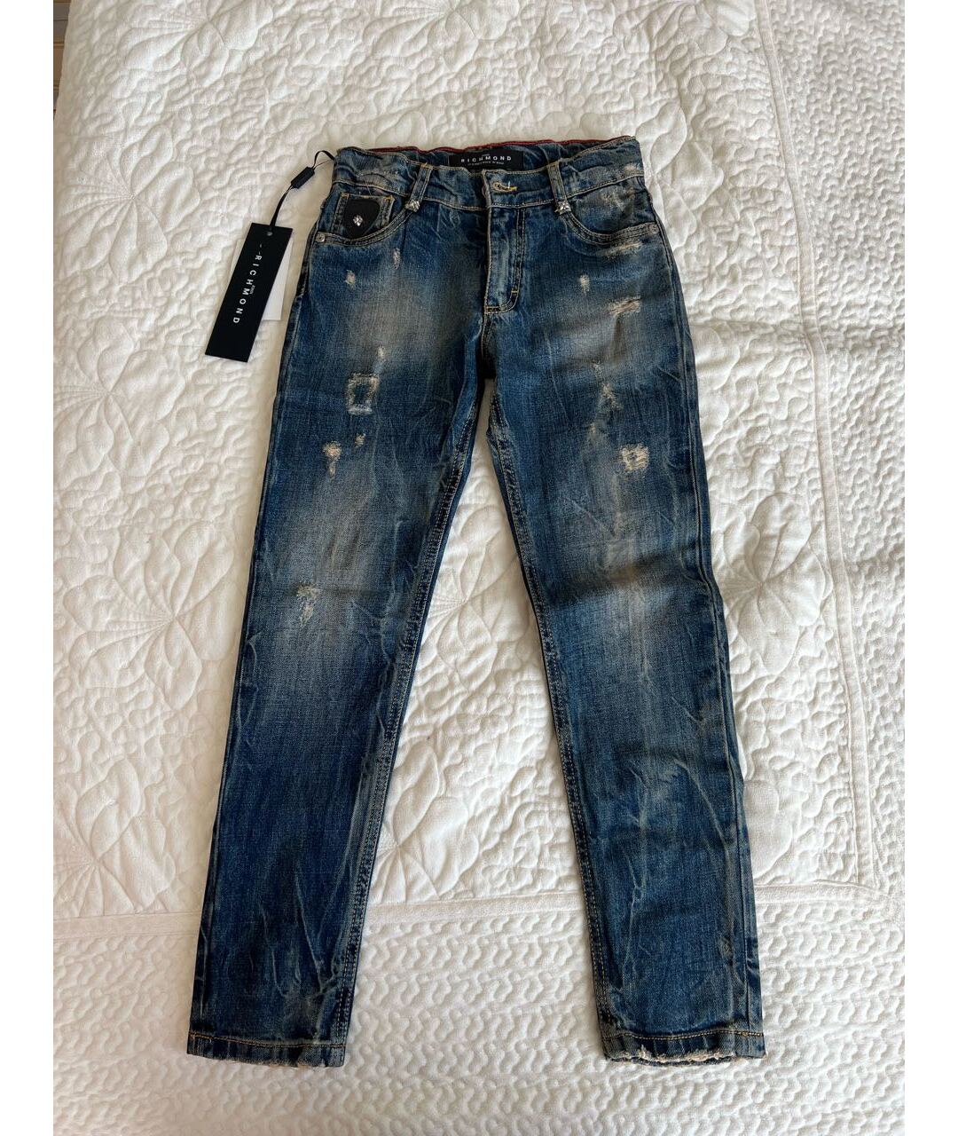 JOHN RICHMOND Темно-синие детские джинсы, фото 6