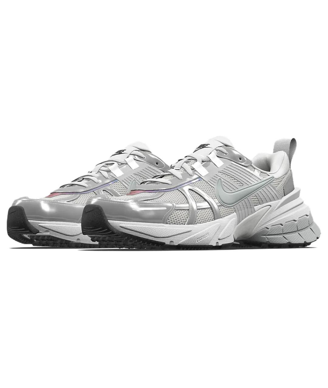 NIKE Серые текстильные кроссовки, фото 3