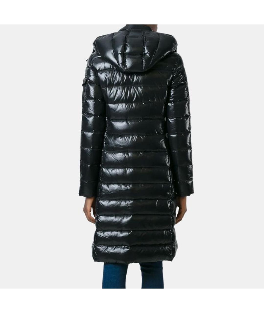 MONCLER Черный полиамидовый пуховик, фото 4