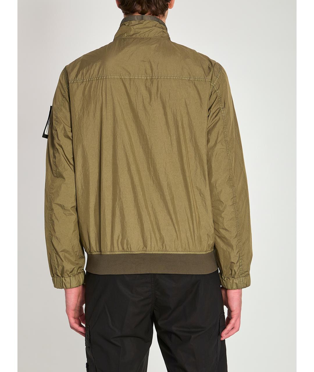 STONE ISLAND Зеленая полиамидовая куртка, фото 5