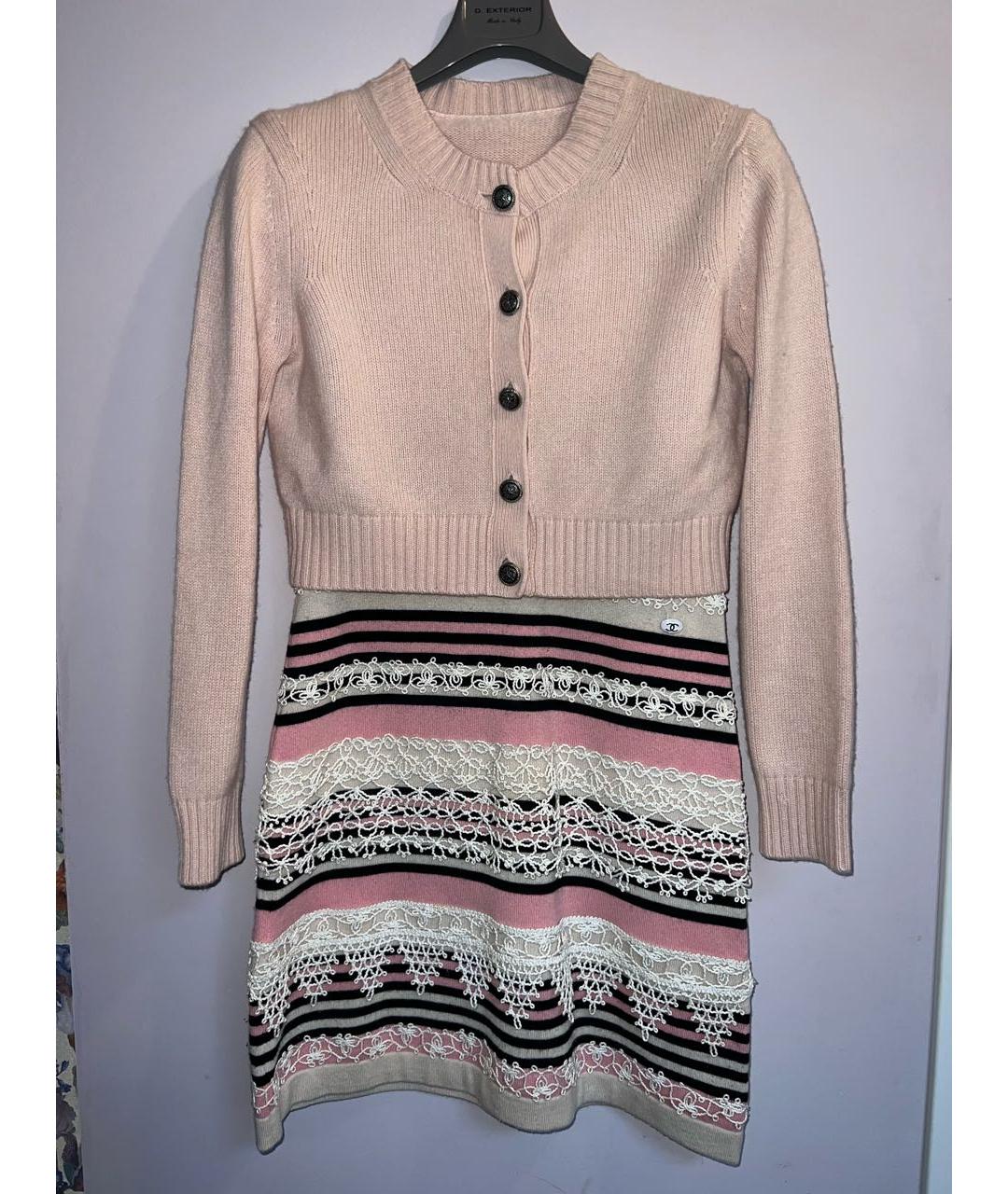 CHANEL Коралловый кашемировый кардиган, фото 2