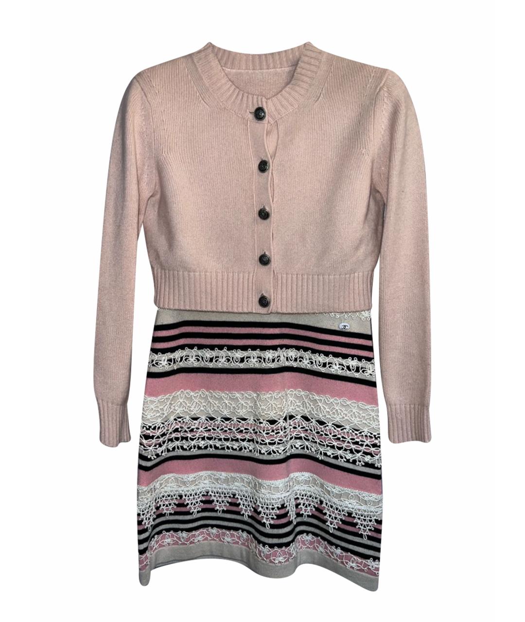 CHANEL Коралловый кашемировый кардиган, фото 1