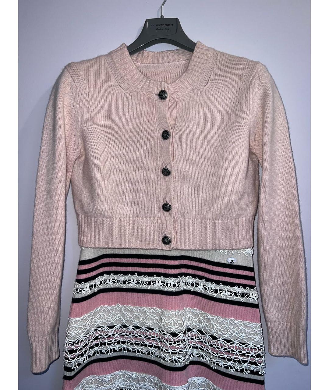 CHANEL Коралловый кашемировый кардиган, фото 6