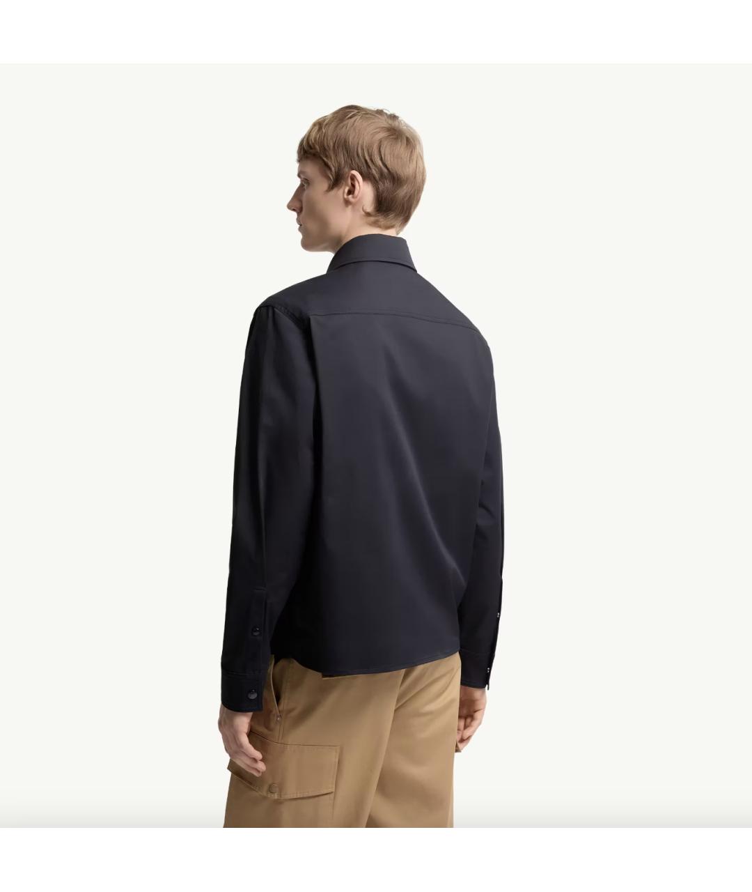 MONCLER Темно-синяя хлопковая куртка, фото 5