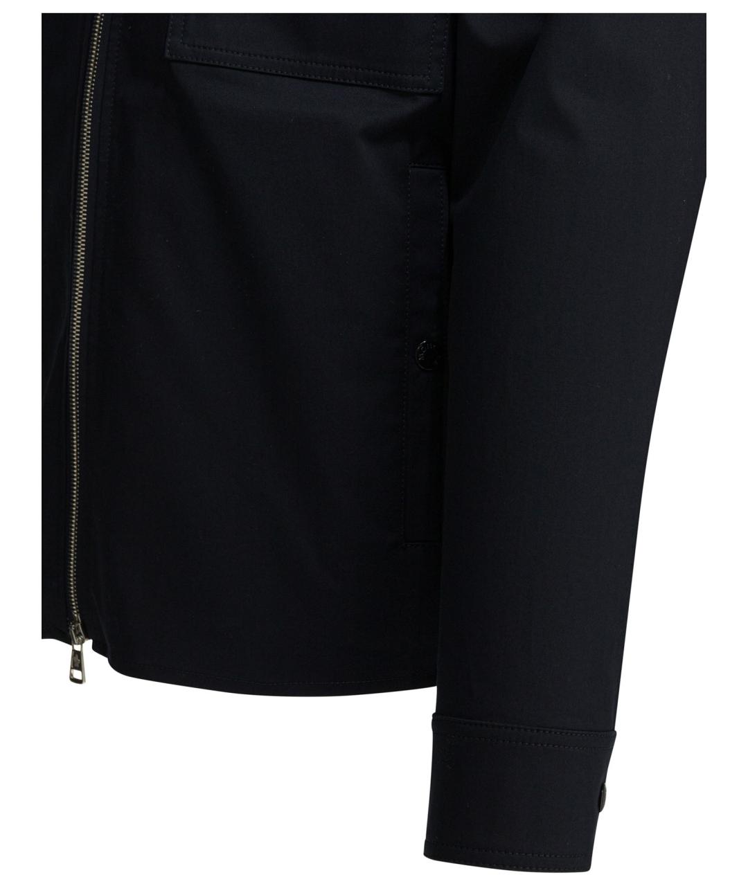 MONCLER Темно-синяя хлопковая куртка, фото 2