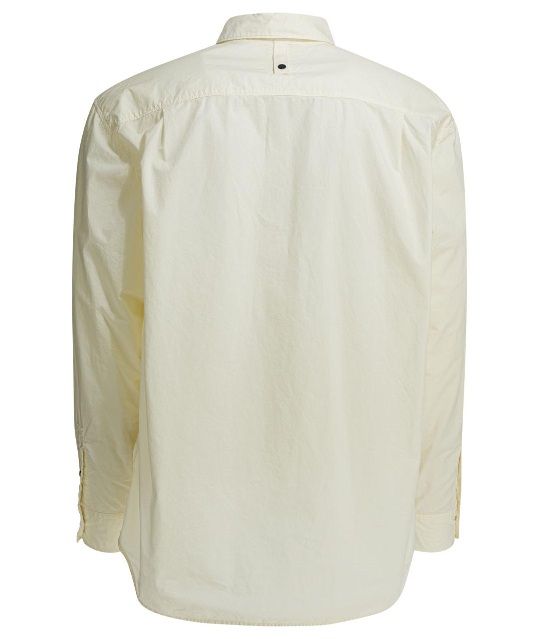 STONE ISLAND Белая хлопковая кэжуал рубашка, фото 2