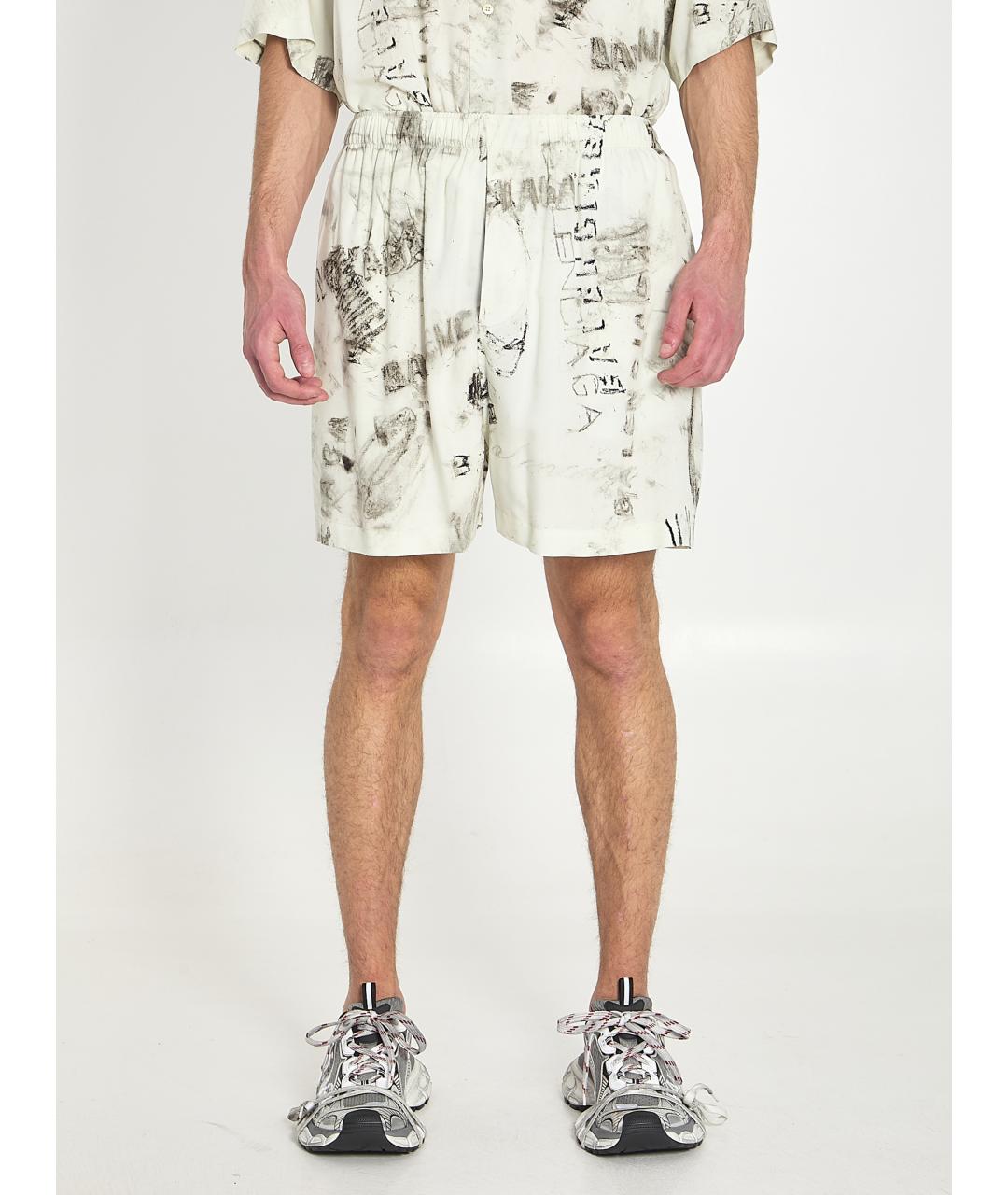 BALENCIAGA Серые вискозные шорты, фото 2