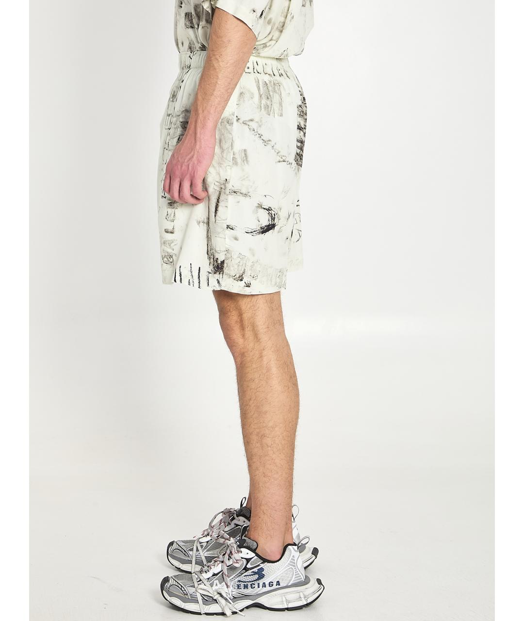 BALENCIAGA Серые вискозные шорты, фото 4