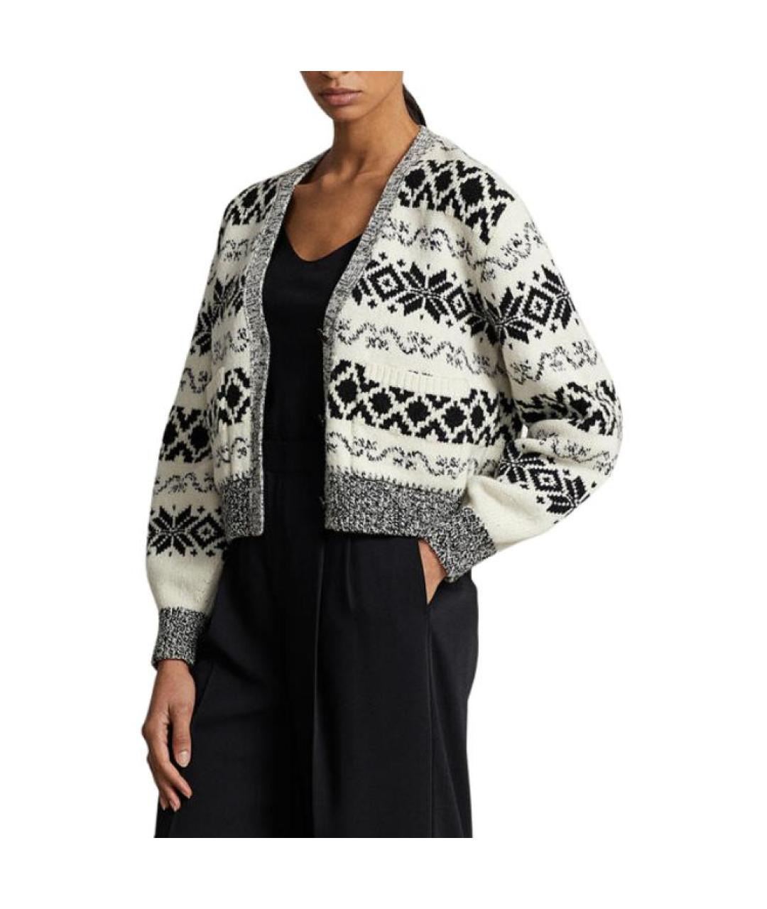 POLO RALPH LAUREN Белый кардиган, фото 3