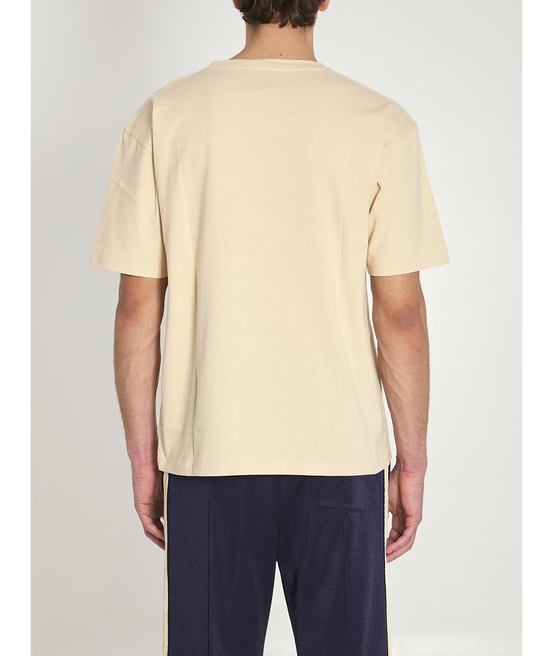 VALENTINO Бежевая хлопковая футболка, фото 5