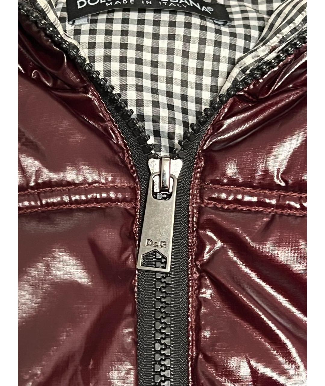 DOLCE&GABBANA Бордовый жилет, фото 3