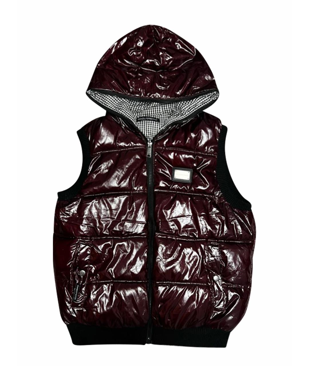 DOLCE&GABBANA Бордовый жилет, фото 1