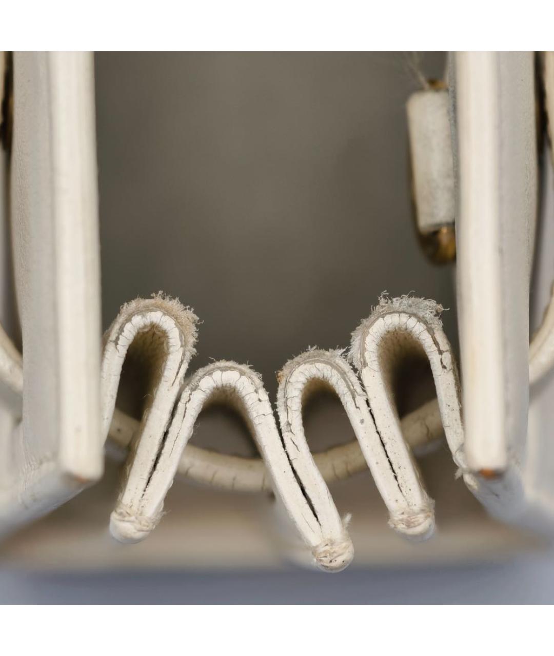 SAINT LAURENT Бежевая кожаная сумка через плечо, фото 5