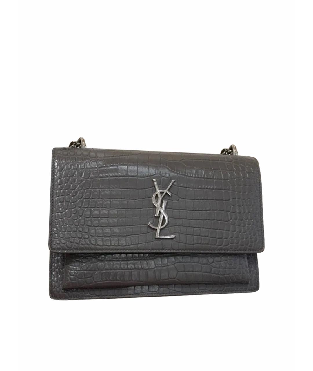 SAINT LAURENT Кожаная сумка через плечо, фото 4