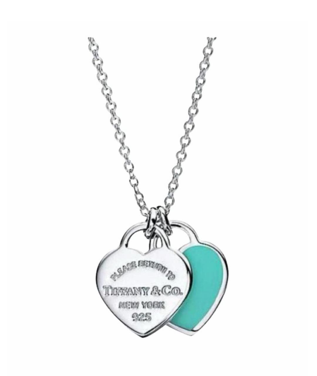 TIFFANY&CO Бирюзовое серебряное колье, фото 1