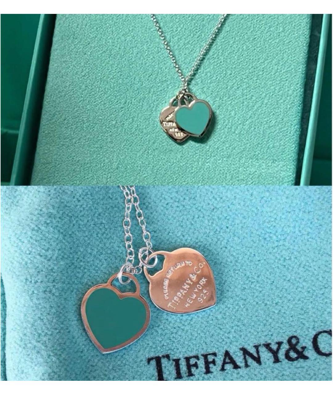 TIFFANY&CO Бирюзовое серебряное колье, фото 8