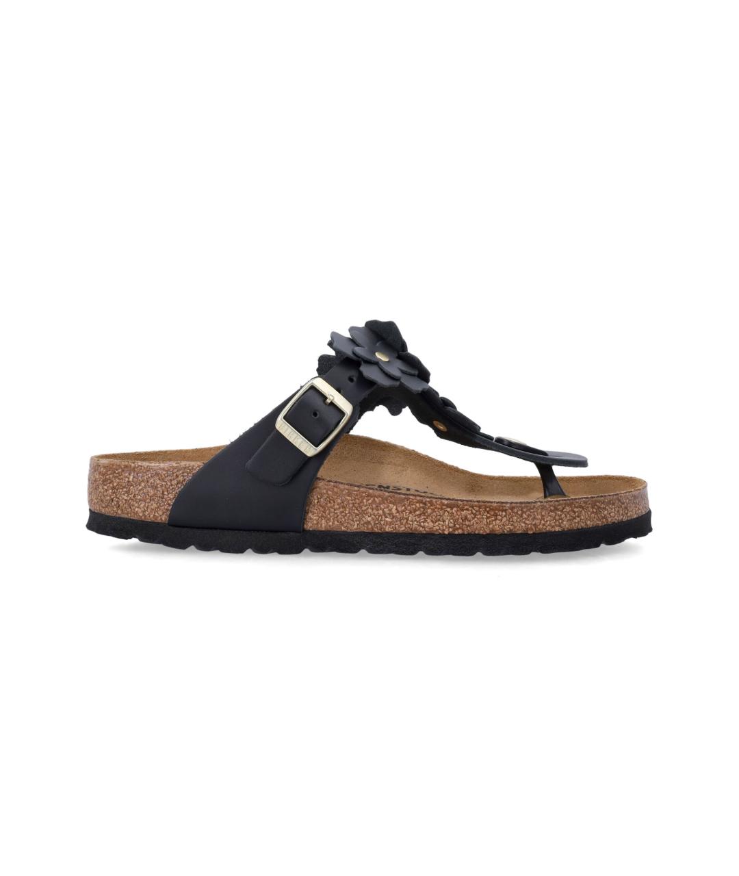 BIRKENSTOCK Черные кожаные сандалии, фото 1