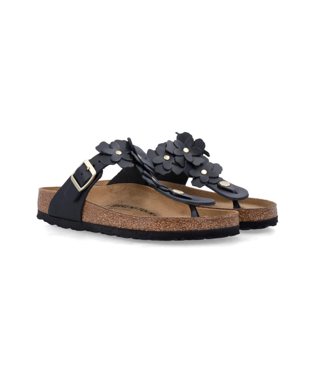 BIRKENSTOCK Черные кожаные сандалии, фото 2