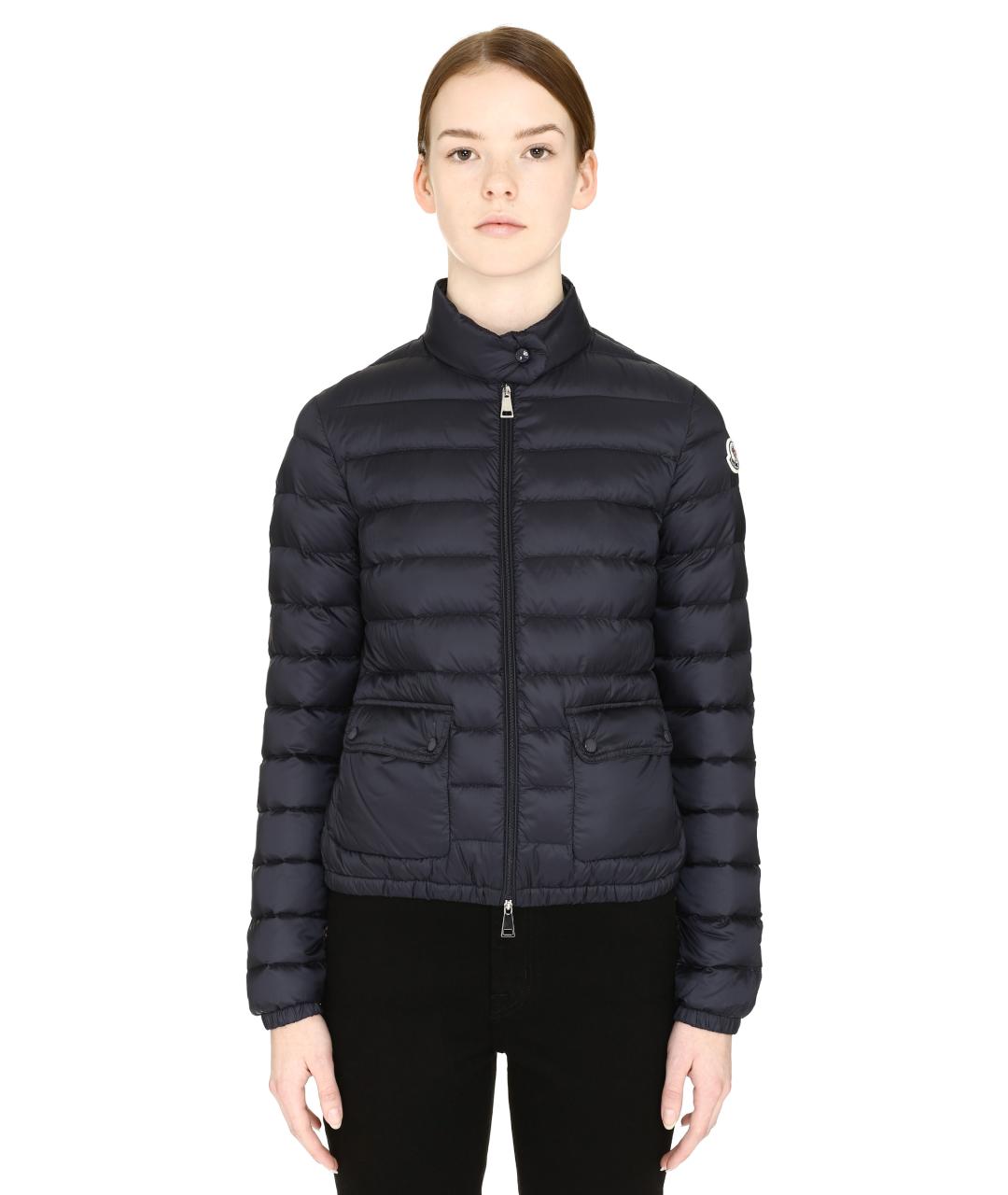 MONCLER Темно-синяя полиамидовая куртка, фото 3