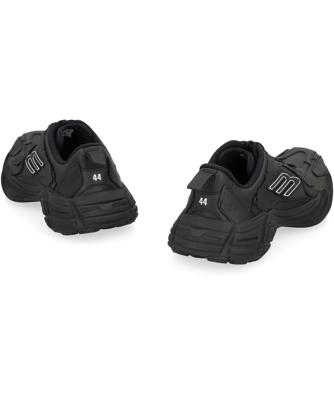 BALENCIAGA Черные синтетические низкие кроссовки / кеды, фото 4