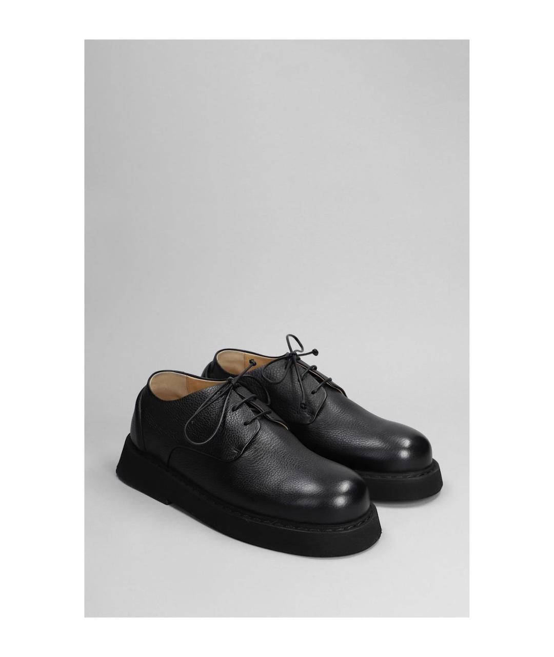 MARSELL Черные кожаные туфли, фото 2