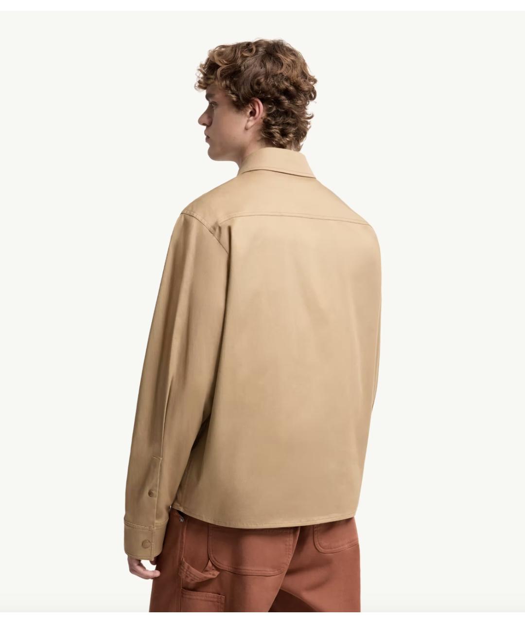 MONCLER Бежевая хлопковая куртка, фото 4