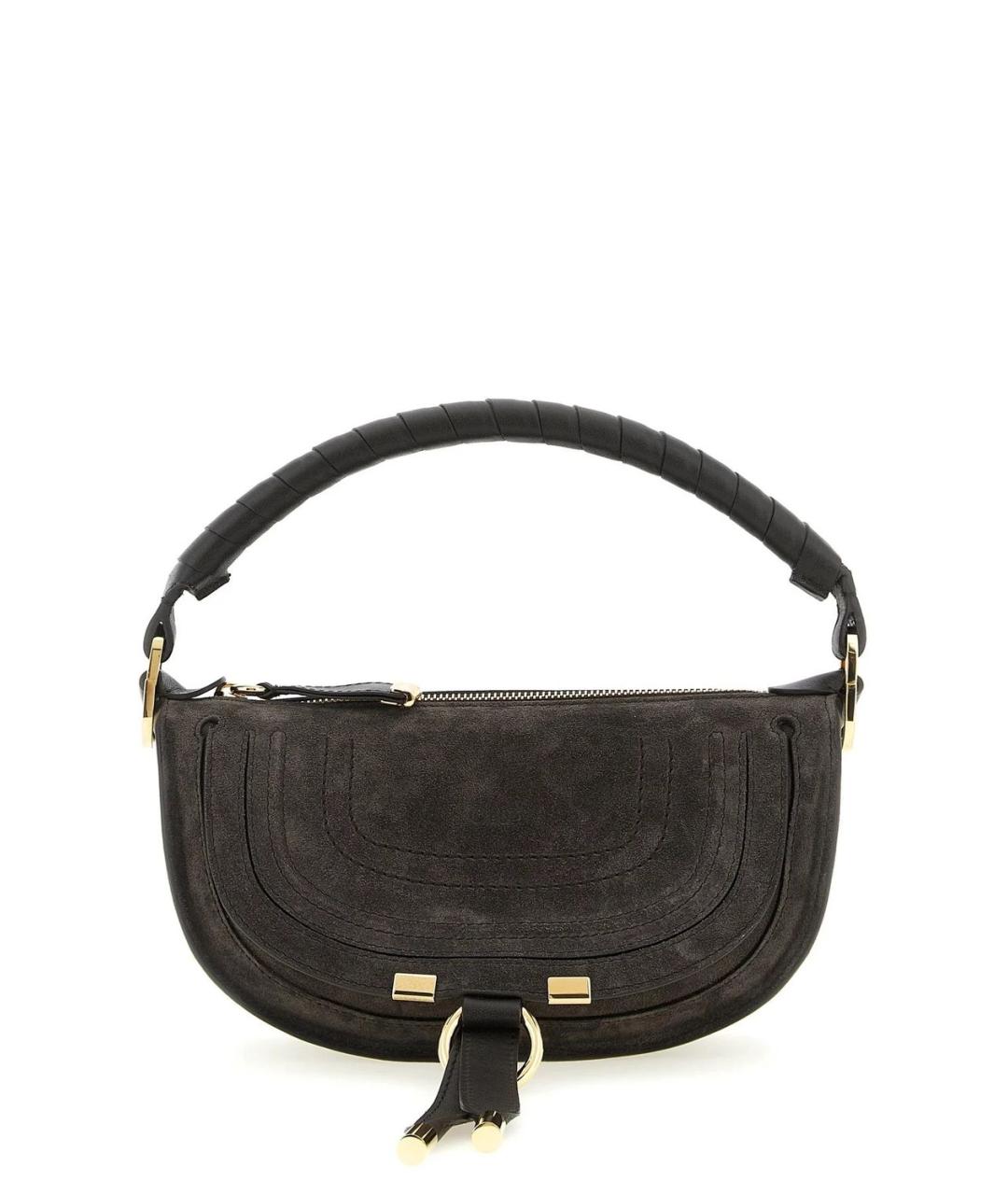 CHLOE Коричневая замшевая сумка через плечо, фото 1