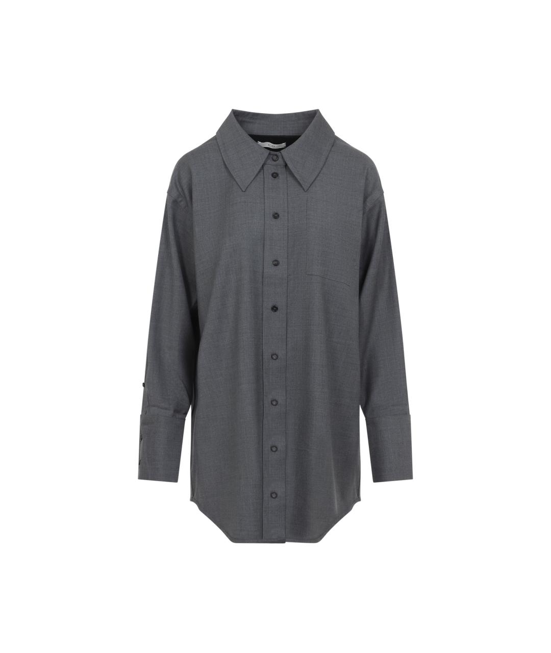 CO Серая шерстяная рубашка, фото 1