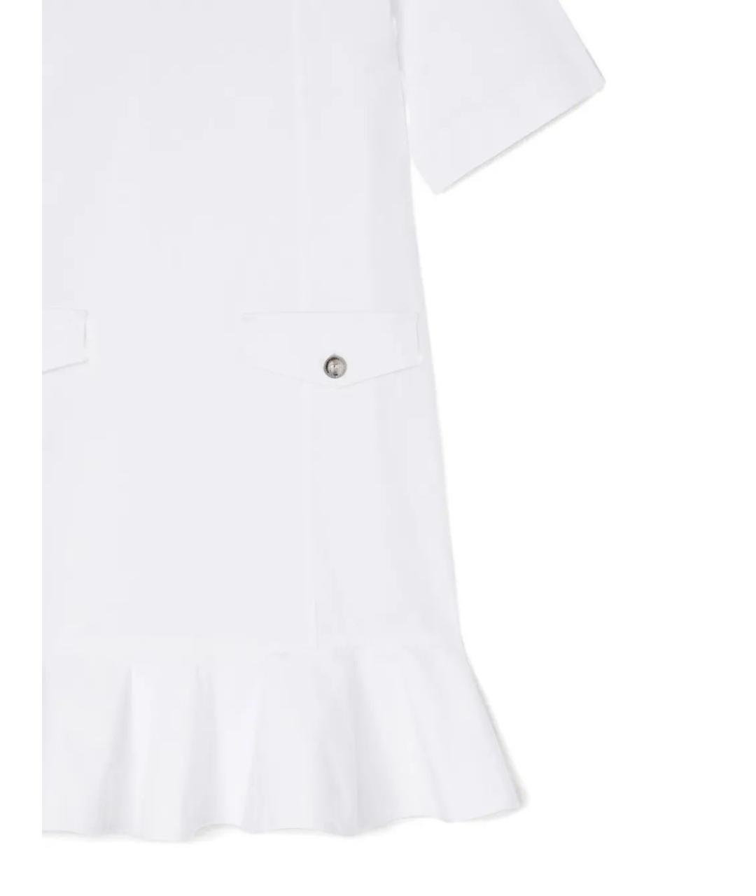 GANNI Белое хлопковое повседневное платье, фото 2