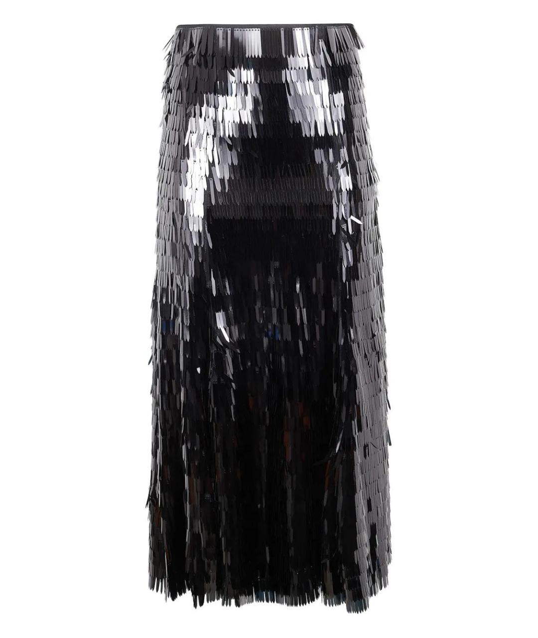 SELF-PORTRAIT Черная полиэстеровая юбка миди, фото 1