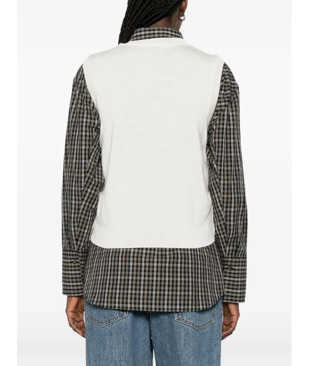 A.P.C. Белая шерстяная жилетка, фото 4