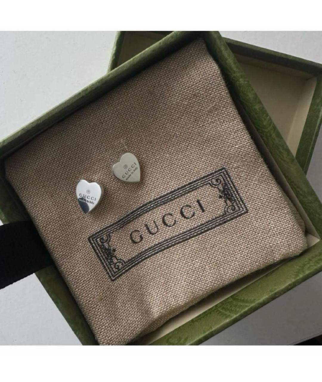 GUCCI Серебряные серебряные серьги, фото 4