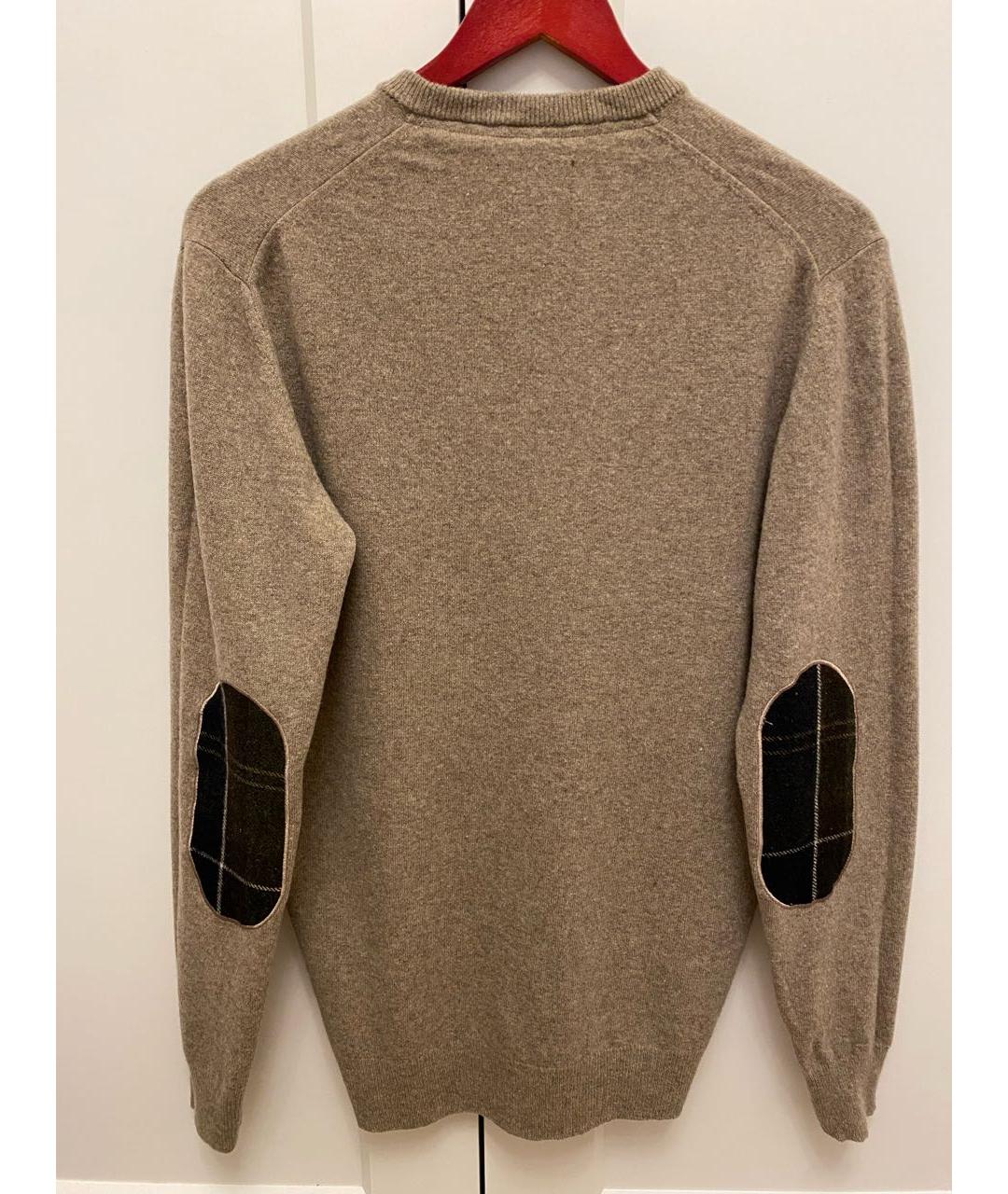 BARBOUR Бежевый шерстяной джемпер / свитер, фото 2