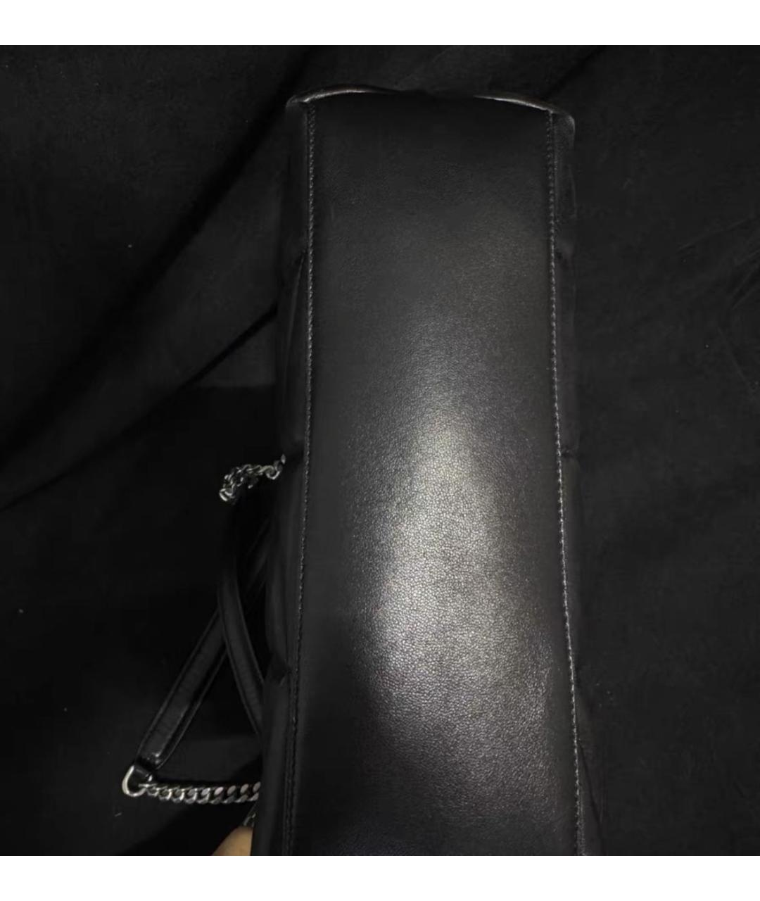 SAINT LAURENT Черная кожаная сумка через плечо, фото 4