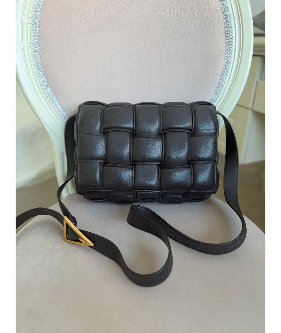 BOTTEGA VENETA Коричневая кожаная сумка через плечо, фото 5