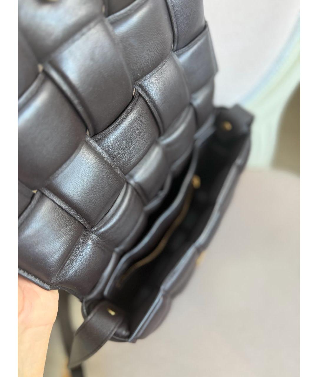 BOTTEGA VENETA Коричневая кожаная сумка через плечо, фото 4