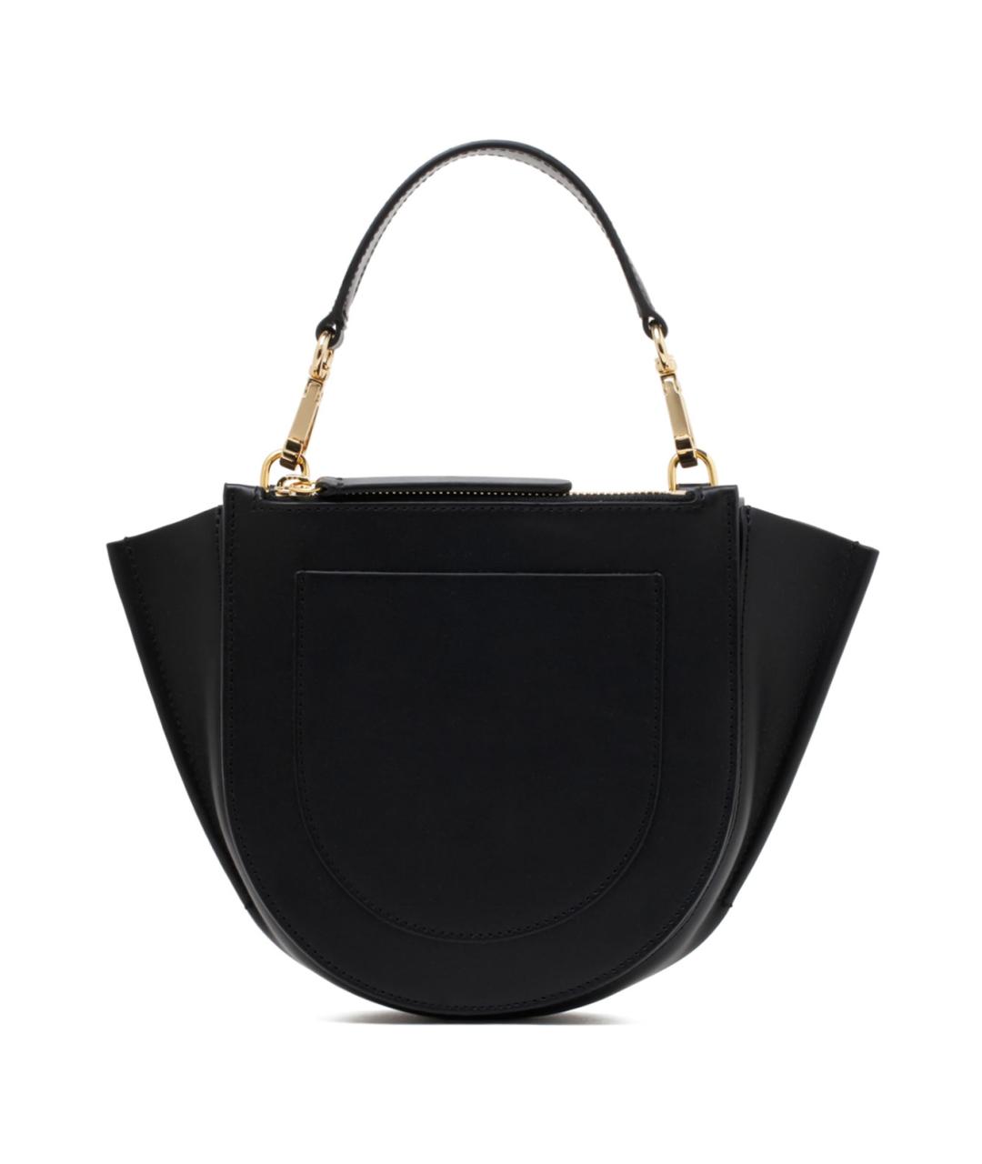 WANDLER Черная кожаная сумка через плечо, фото 2