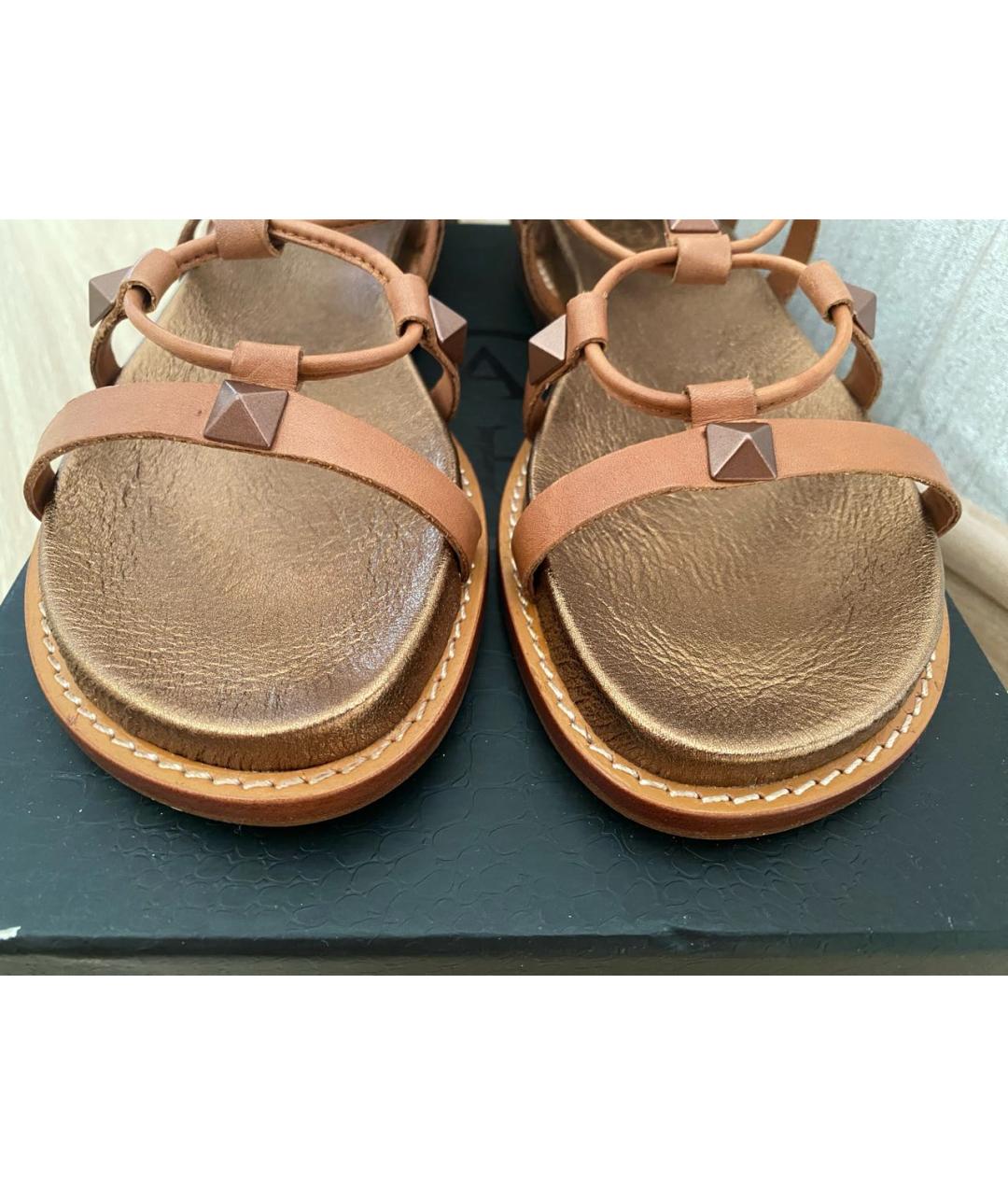 ASH Коричневые кожаные босоножки, фото 3