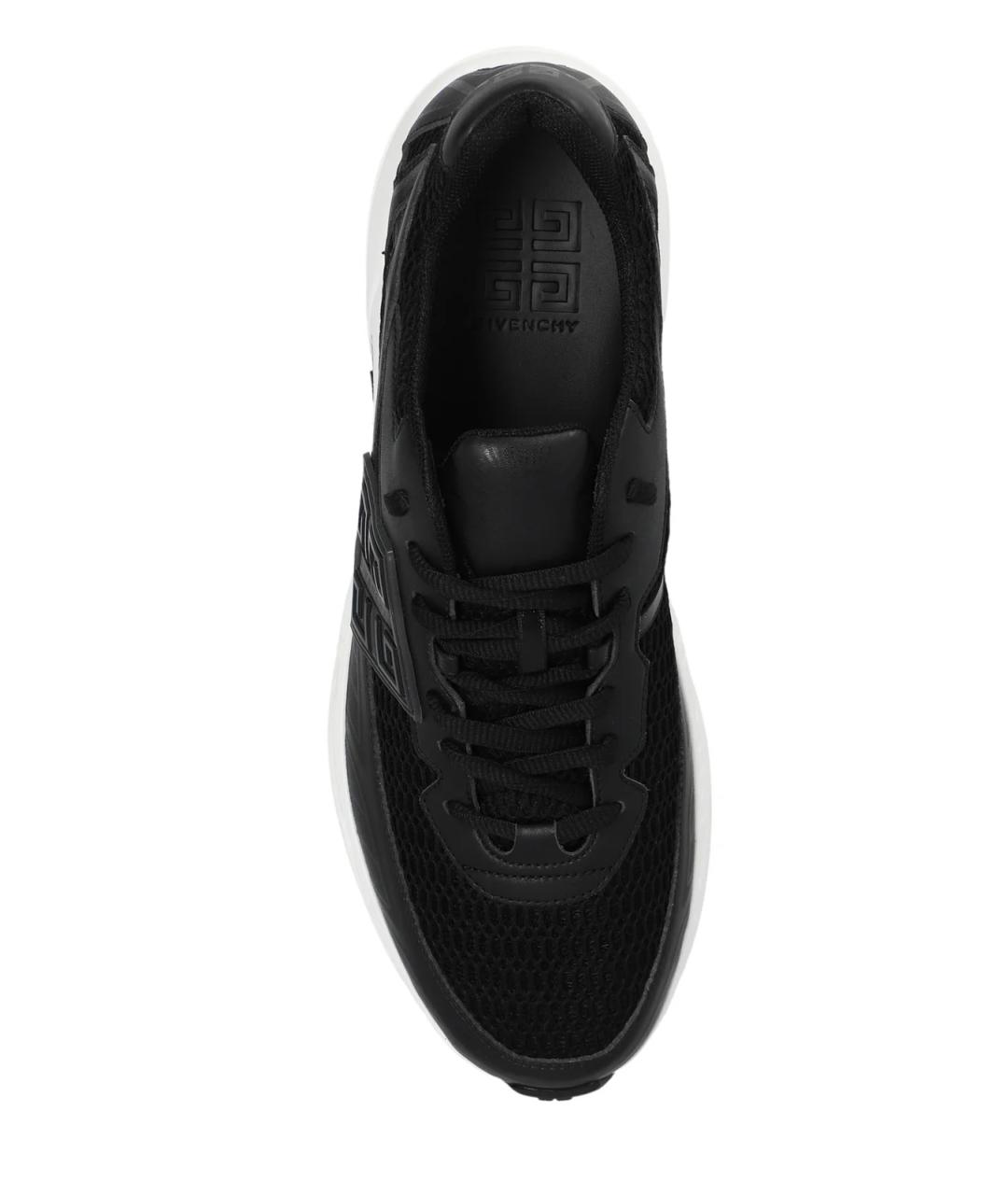 GIVENCHY Черные текстильные низкие кроссовки / кеды, фото 4