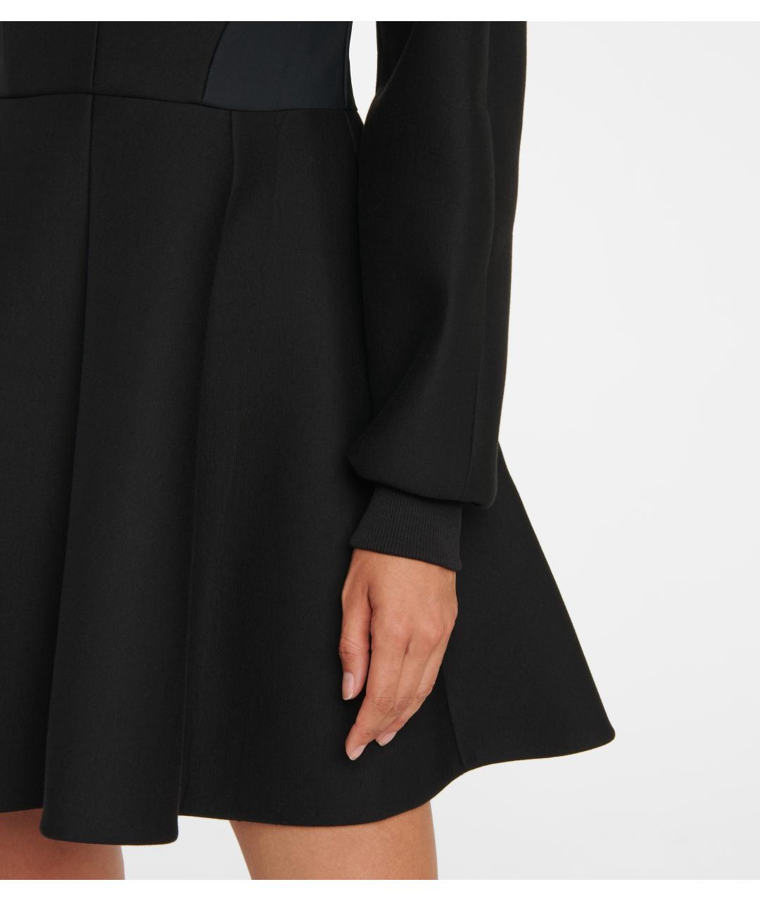 DOLCE&GABBANA Черное хлопко-эластановое коктейльное платье, фото 8