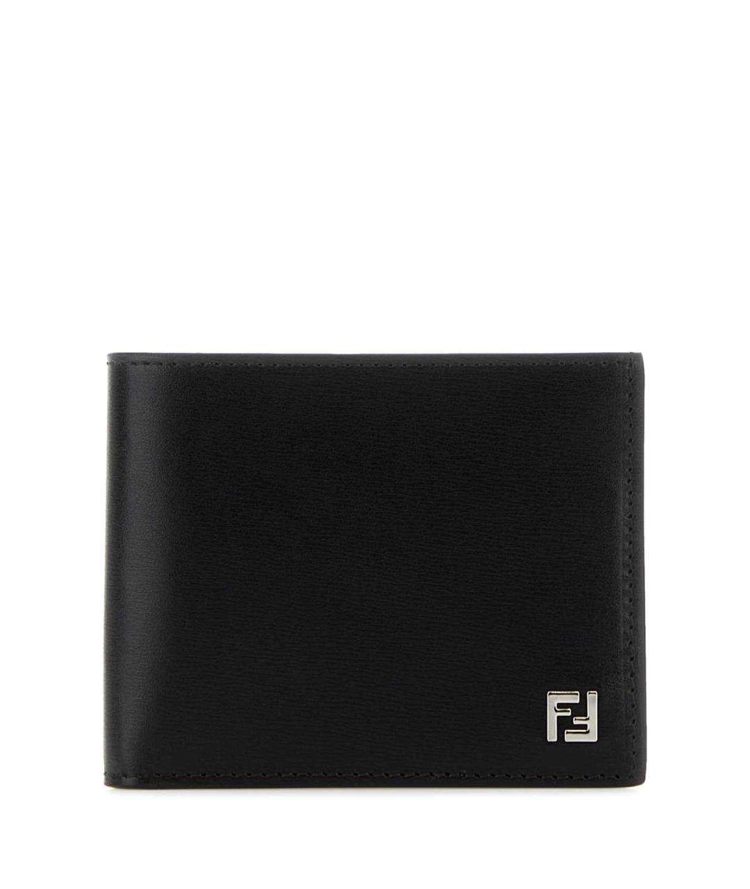 FENDI Черный кожаный кошелек, фото 1