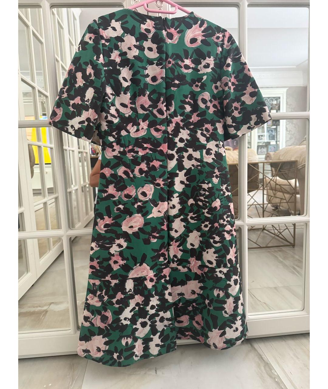 MARNI Зеленые синтетическое повседневное платье, фото 3