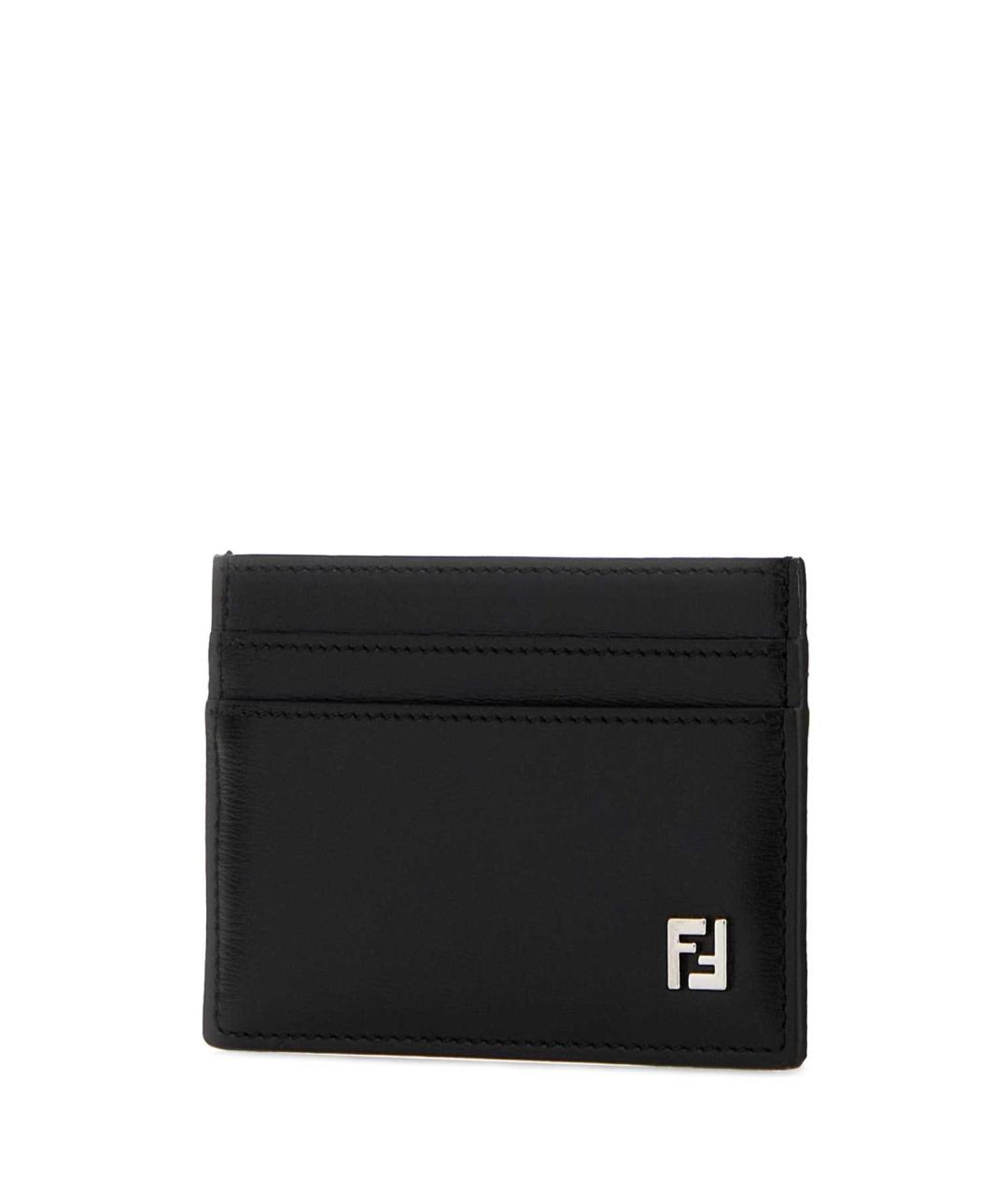 FENDI Черный кожаный кардхолдер, фото 2