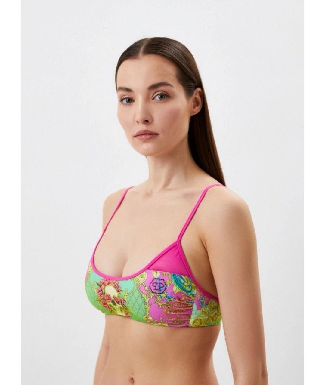 PHILIPP PLEIN Мульти полиэстеровый купальник, фото 5