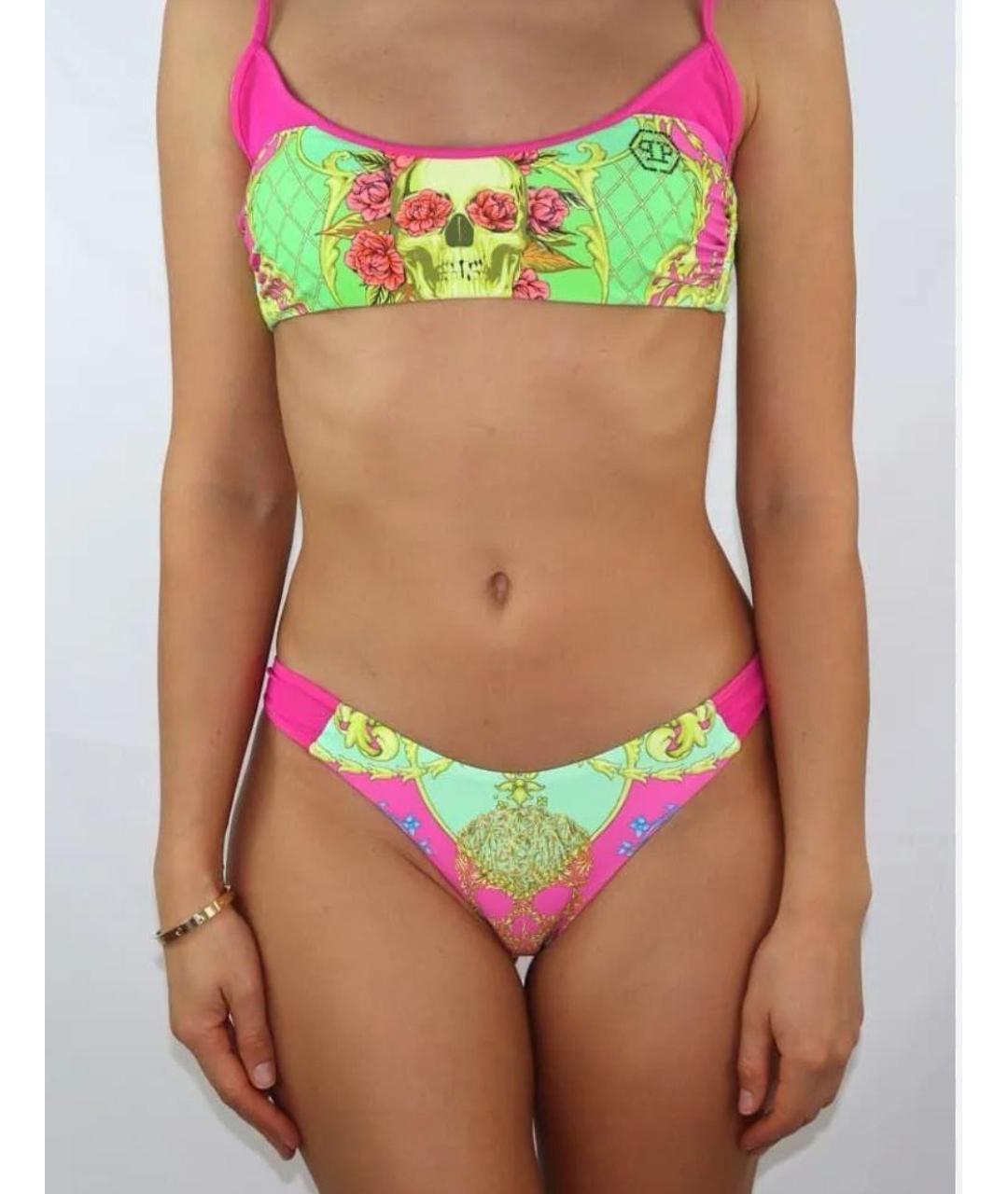 PHILIPP PLEIN Мульти полиэстеровый купальник, фото 6