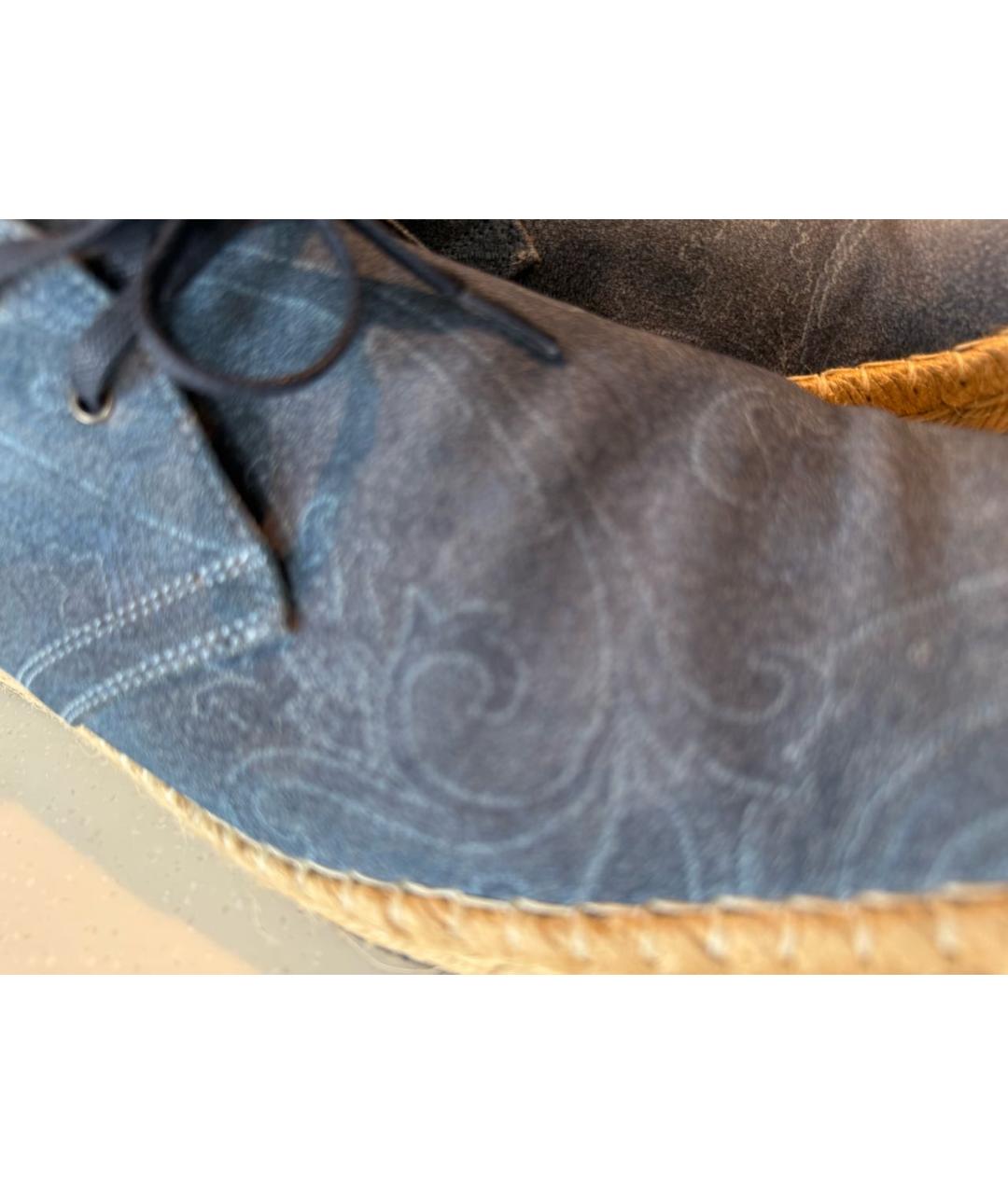 ETRO Голубые замшевые эспадрильи, фото 5