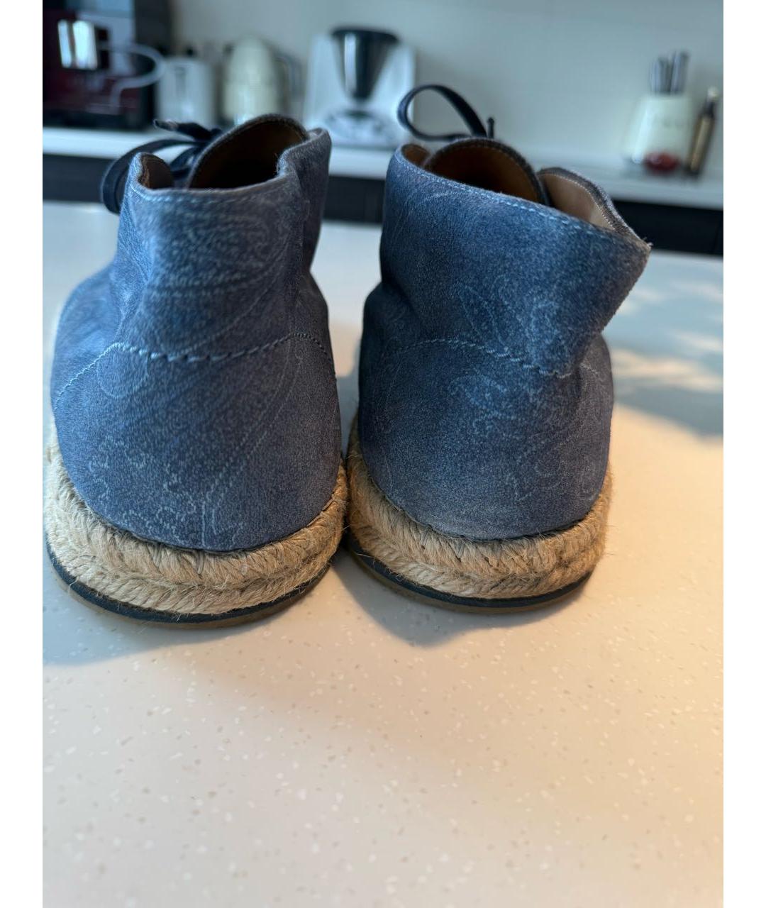 ETRO Голубые замшевые эспадрильи, фото 3