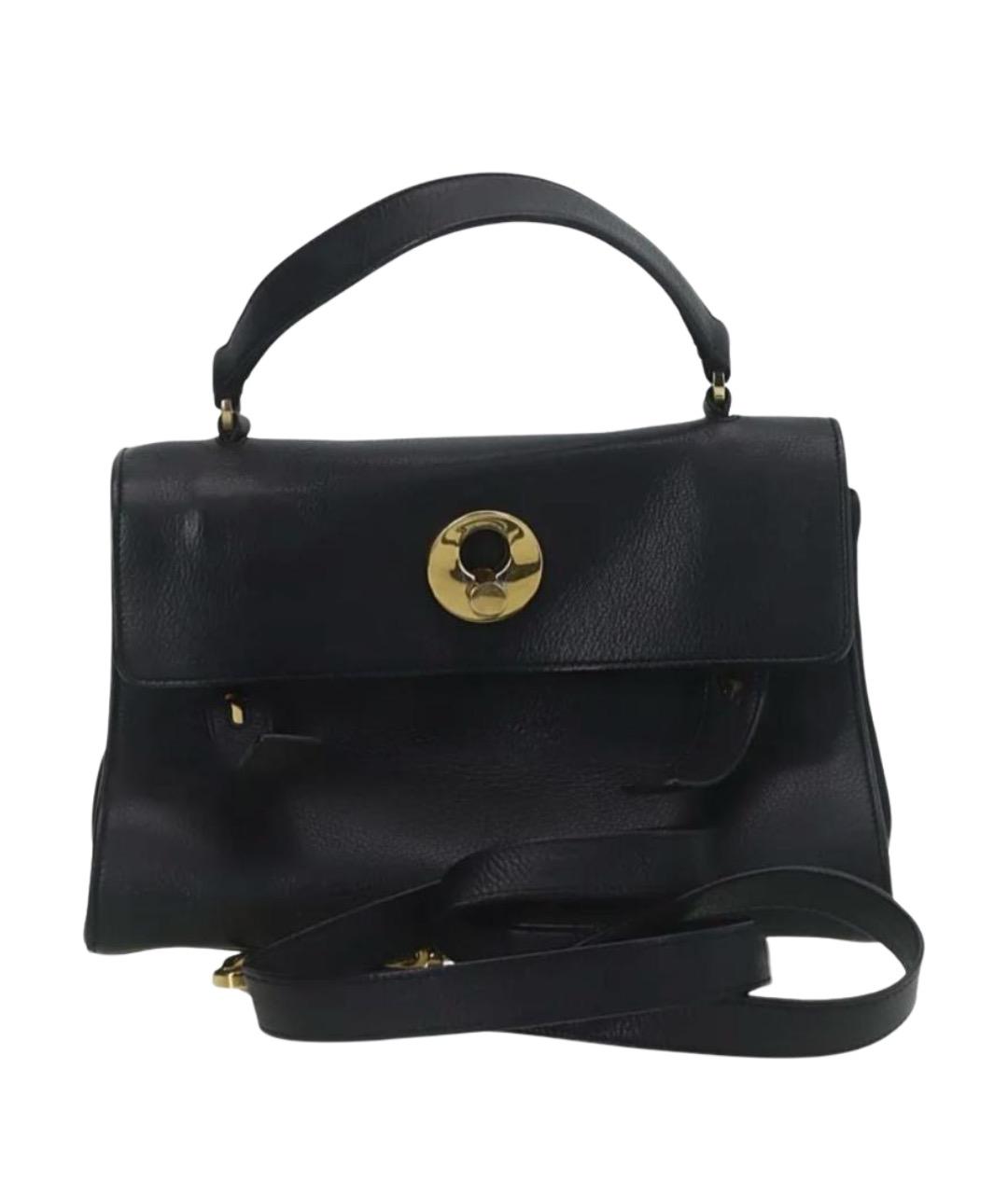 SAINT LAURENT Черная кожаная сумка через плечо, фото 1