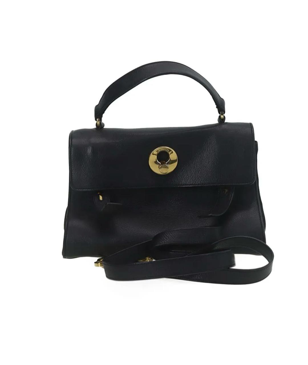 SAINT LAURENT Черная кожаная сумка через плечо, фото 9