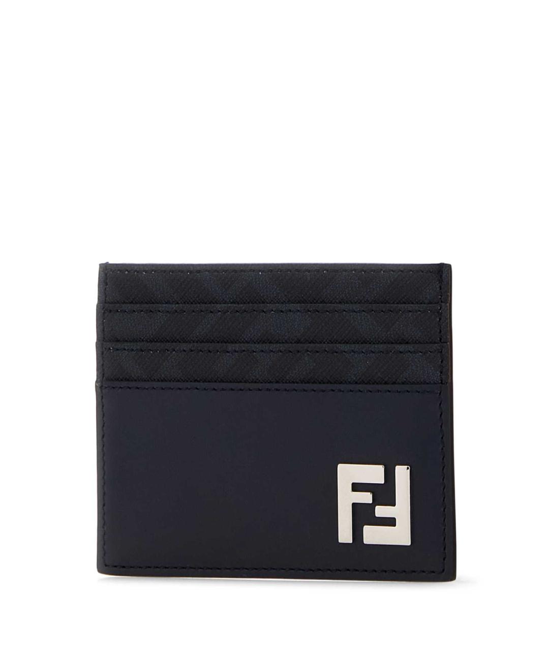 FENDI Синий кожаный кардхолдер, фото 2